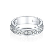 Anillo Ancho Unisex en Plata 925 con Circonitas – Look Llamativo