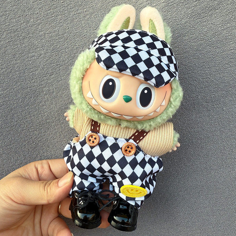 Bonitos conjuntos de Ropa y zapatos para muñecas:Accesorios para labubu de 17cm (Muñeca no incluida)