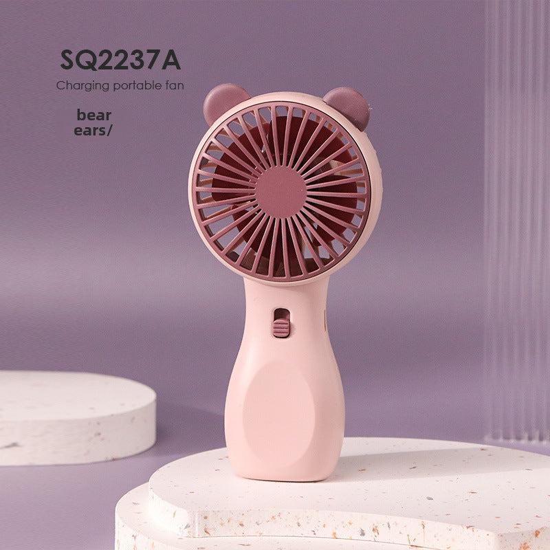Ventilador portátil silencioso USB recargable con luz: mini ventilador de bolsillo de fábrica