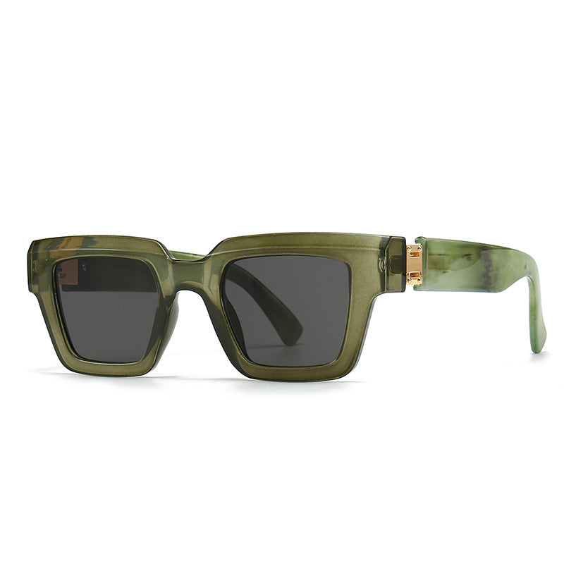 Gafas de Sol Retro Cuadradas para Mujer con Acabado de Mármol