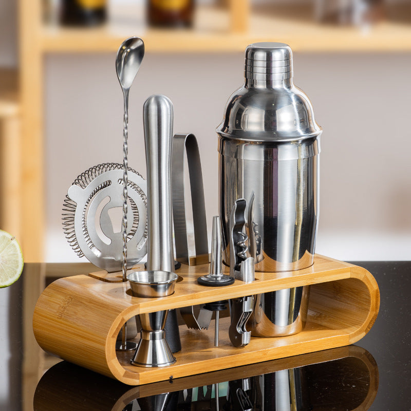 Set de Herramientas de Coctelera de Acero Inoxidable: Shaker, Jarras y Utensilios para el Hogar y Bar