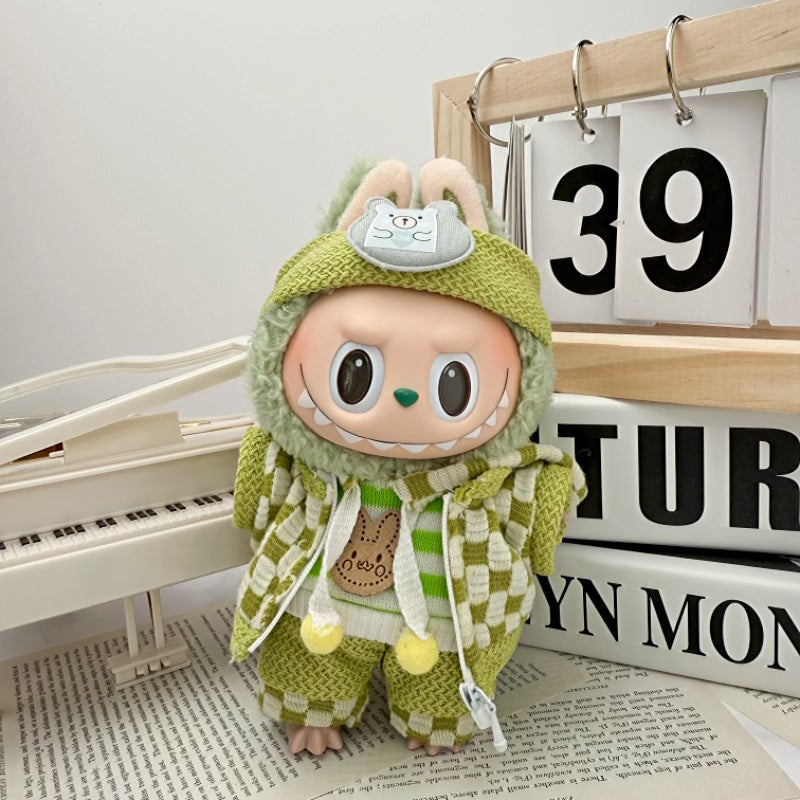 Soft Saga: Compatible with Labubu, Clothing Set, Accessories for 17cm Dolls, Accessories for Labubu (No Doll)
