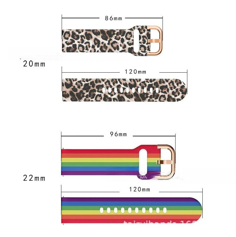 Correa de Silicona para Samsung Galaxy Active2 , Watch4,   Huawei 20/22 mm En varios Colore