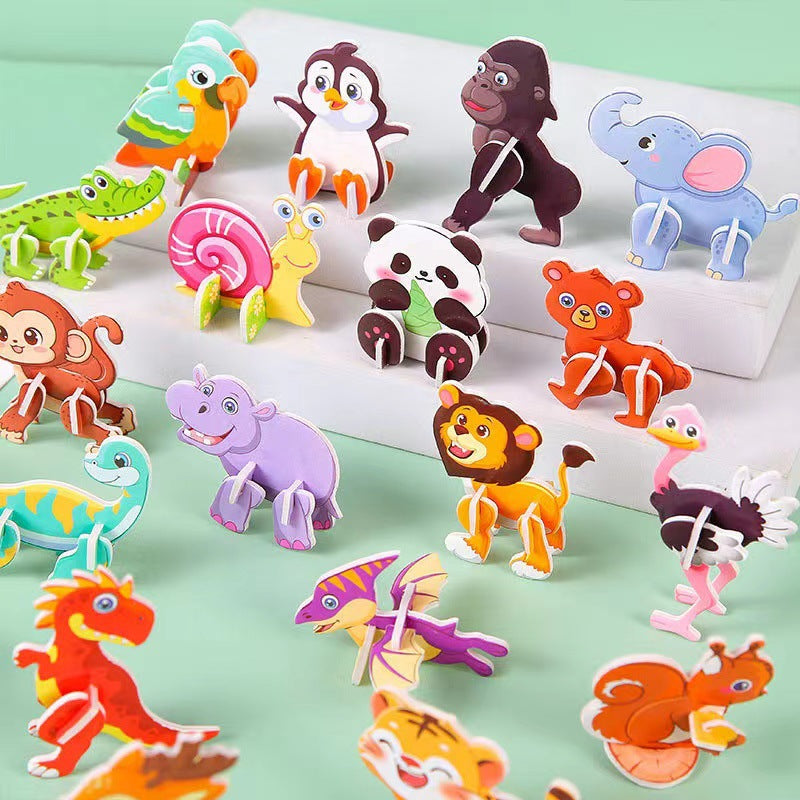 Rompecabezas 3D en Papel para Niños: Juguete Educativo y Manualidades
