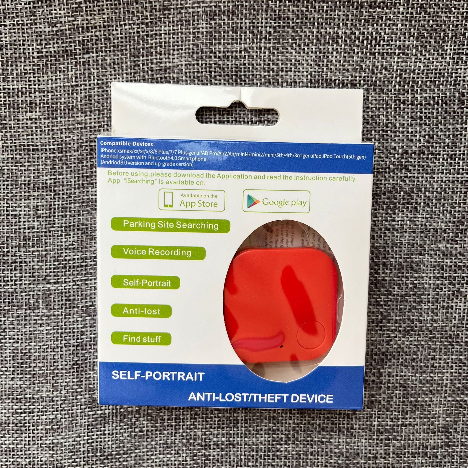 Square Bluetooth Tracker for Keys and Pets: Smart Bidirectional Alert