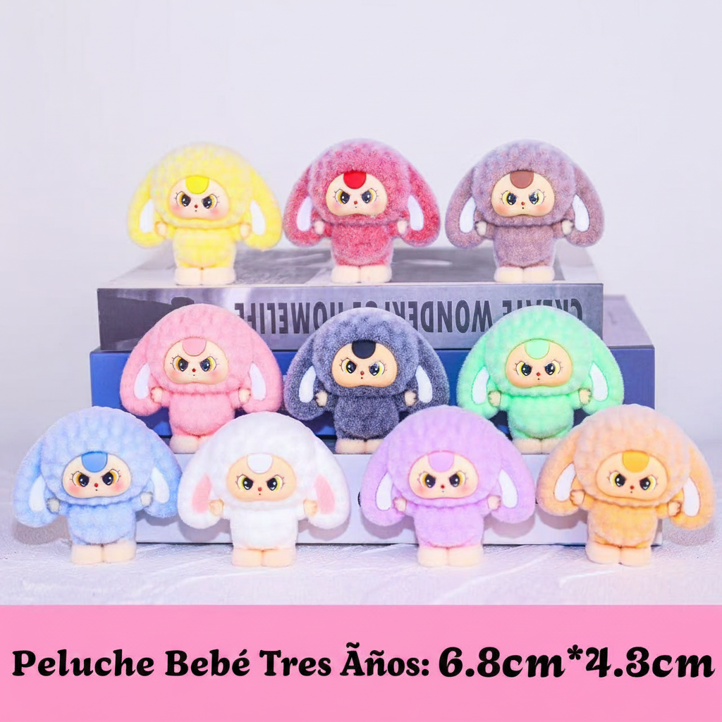 Baby Three Peluche De Conejo: Llavero Para Mochila Y Bolso