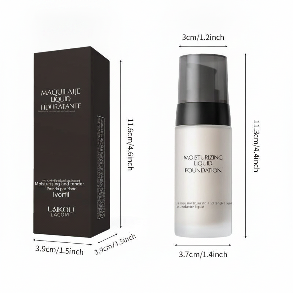 Base de Maquillaje Natural Hidratante 40g LaiKou – Mejora Tono de Piel