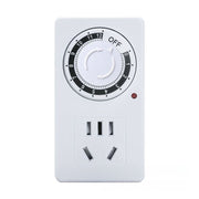 enchufe con apagado automático y control de tiempo