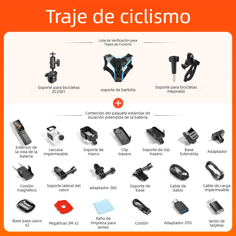 Cámara de acción SJCAM Speed Shadow C400 Thumb 4K Ultra HD con visión nocturna para motocicleta