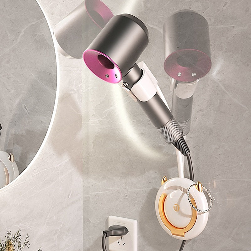 Soporte Para Secador De Pelo De Pared – Manos Libres Sin Perforaciones