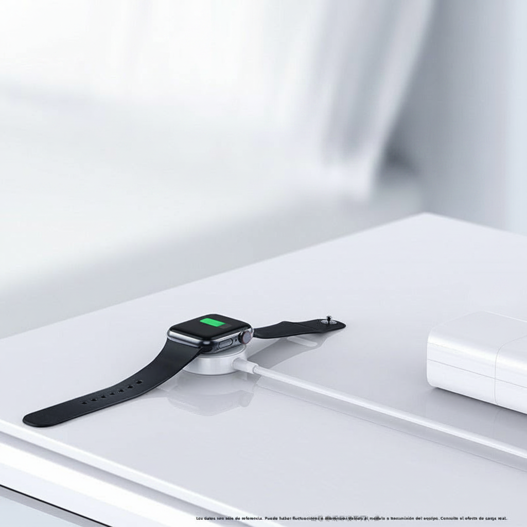 Cargador Inalámbrico Rápido Compatible con Apple Watch: S1/S2/S3/S4/S5/S6/S7/S8/S9