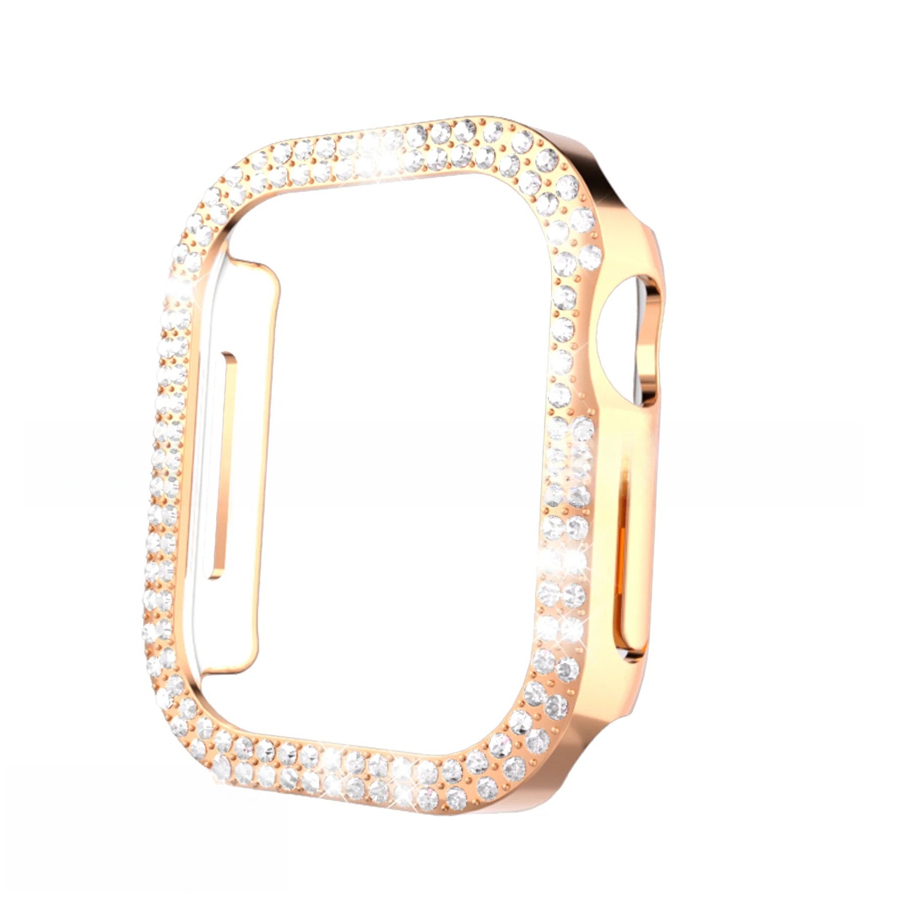 Protector de Pantalla para Apple Watch S10 con Borde de Piedras Brillantes