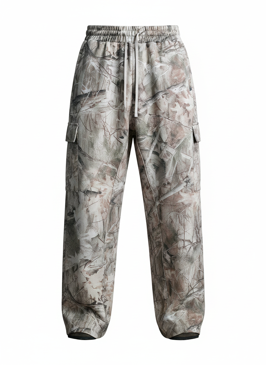 Pantalón Cargo Camuflaje Streetwear Hombre Baggy - 1