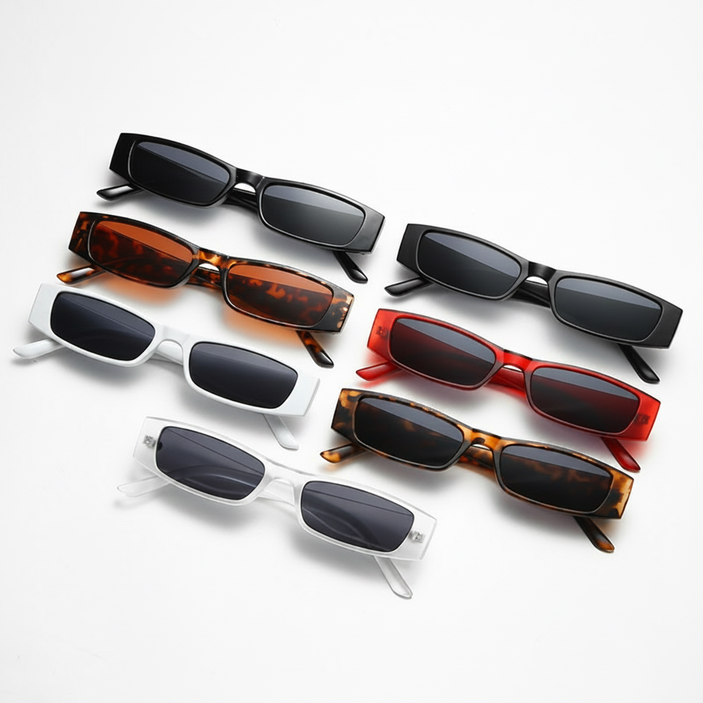 Lentes de Sol Cuadrados Vintage Unisex UV400 - 3