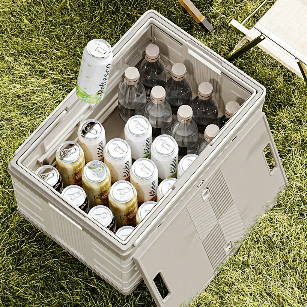 Caja de almacenamiento plegable con ruedas 50-60L - 3