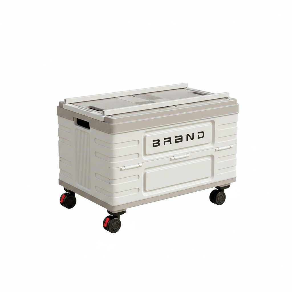 Caja de almacenamiento plegable con ruedas 50-60L - 1