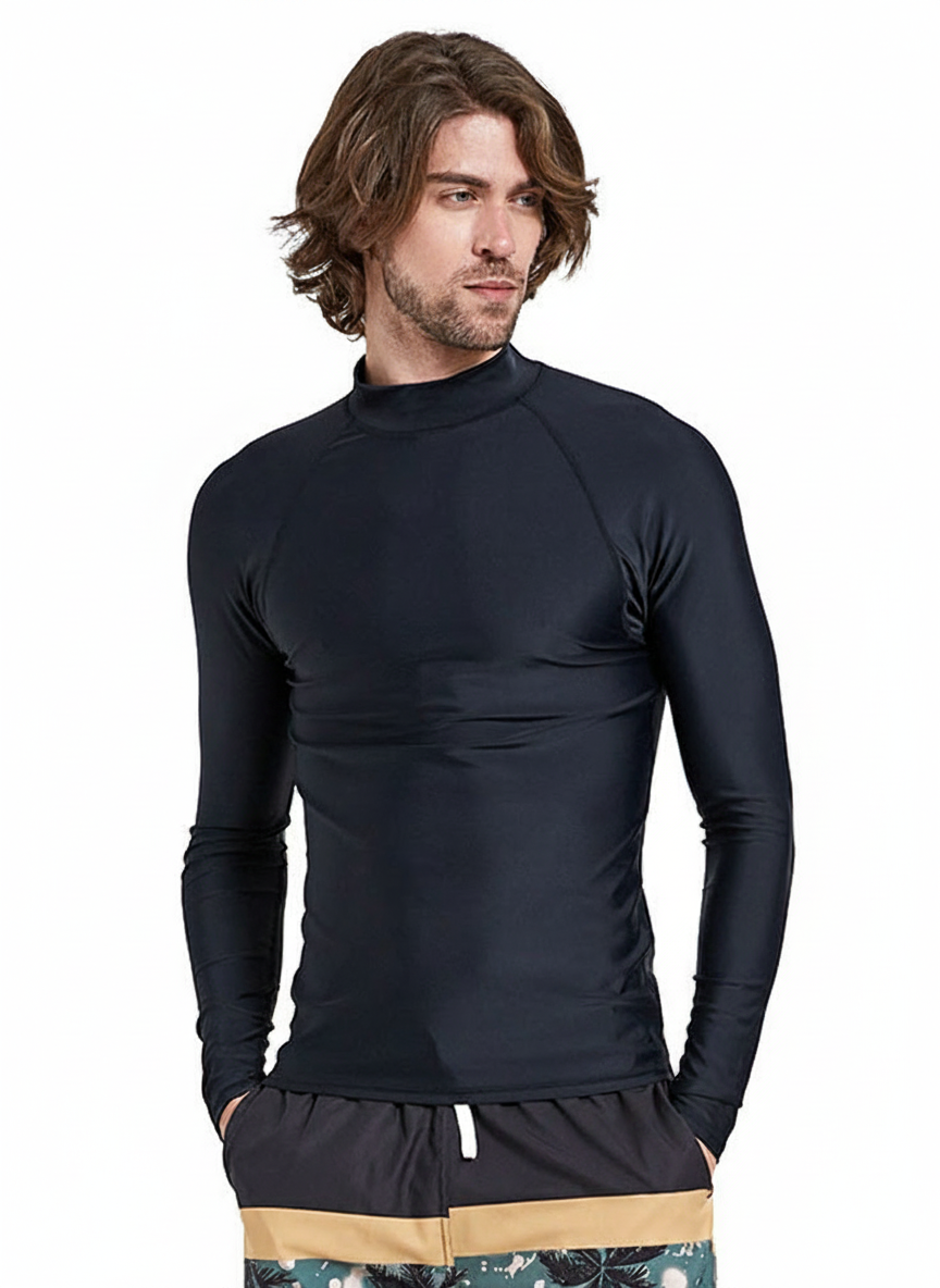 Playera de surf manga larga con protección solar para hombre - 2