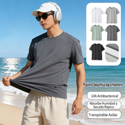 Playera Deportiva Antibacterial Secado Rápido Hombre - 1
