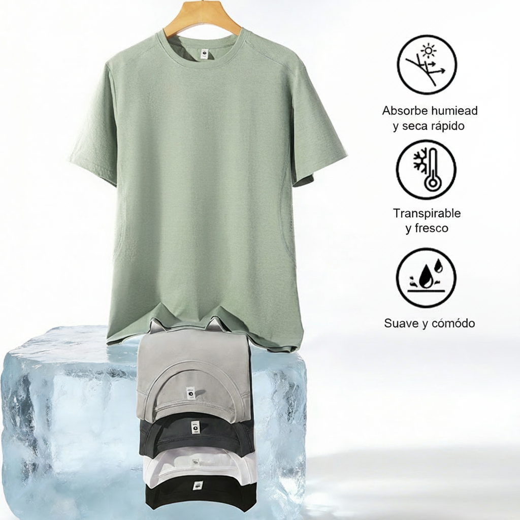 Playera Deportiva Antibacterial Secado Rápido Hombre - 3