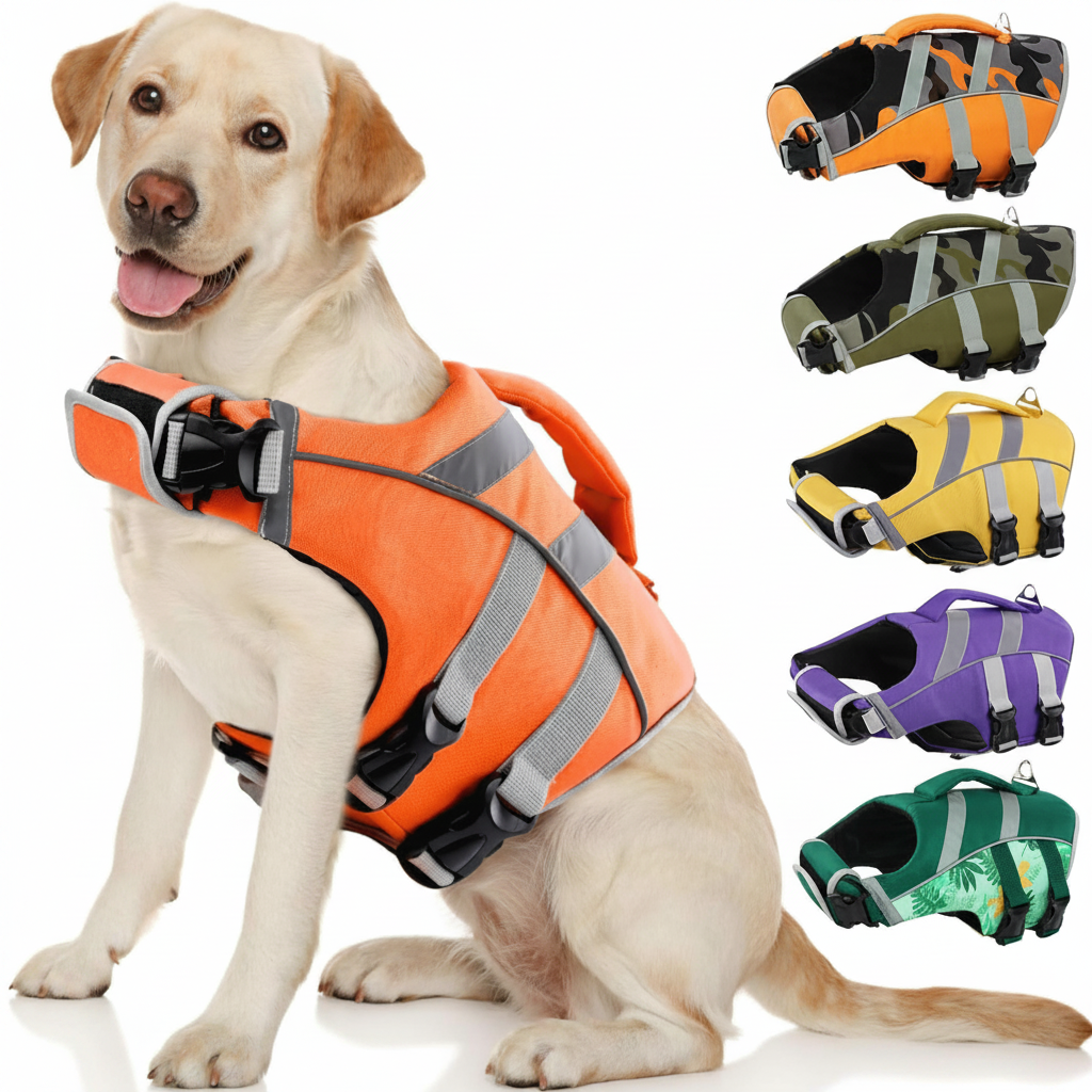 Chaleco Salvavidas para Perro Uso en Agua y Actividades - 4