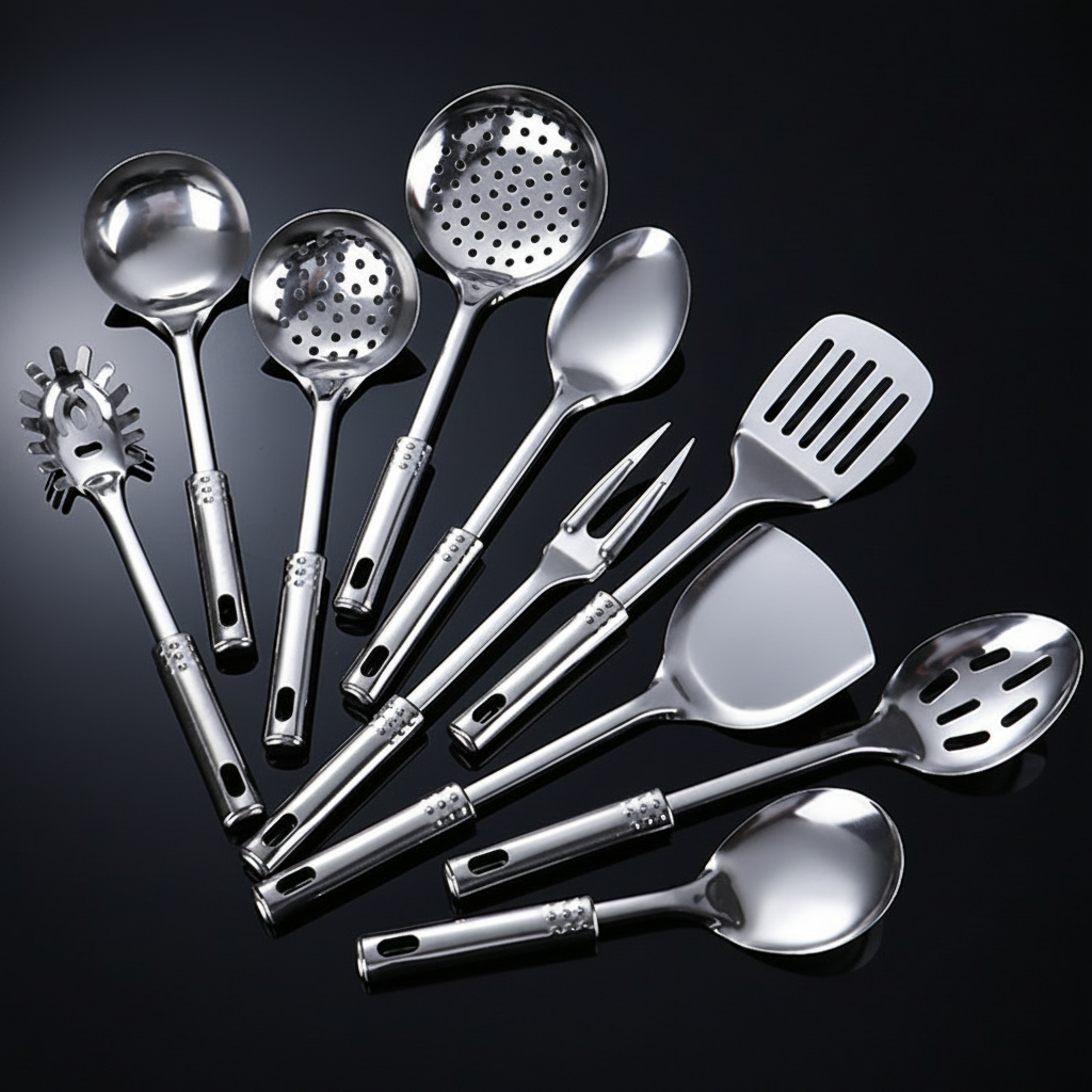 Utensilios de Cocina Acero Inoxidable Set Completo - 2