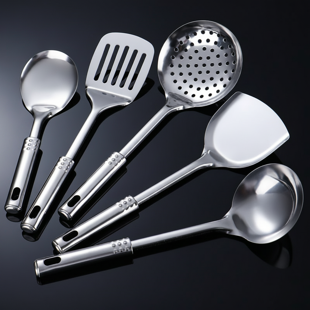 Utensilios de Cocina Acero Inoxidable Set Completo - 4