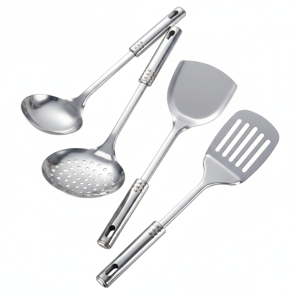 Utensilios de Cocina Acero Inoxidable Set Completo - 1