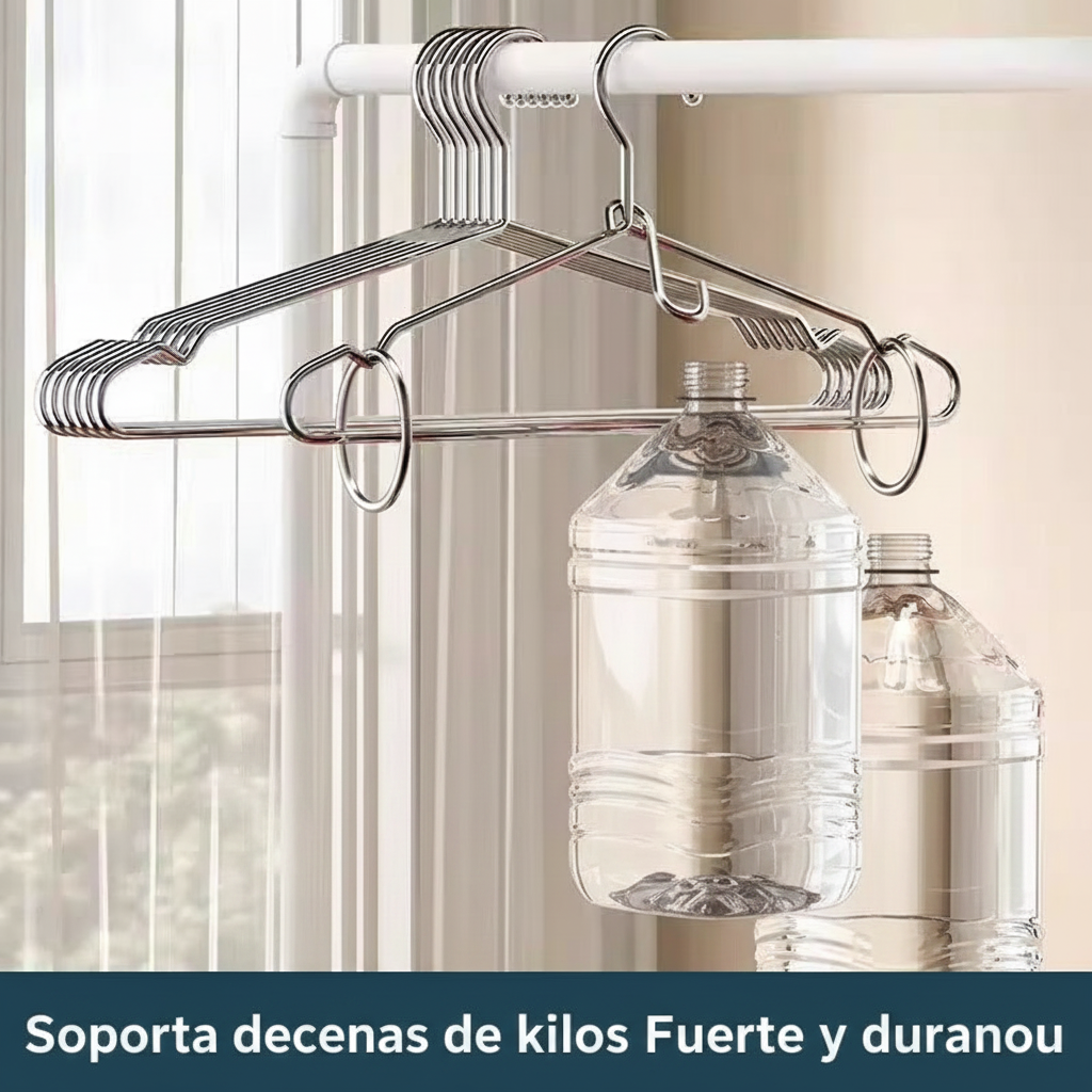 Ganchos para ropa de acero inoxidable 304 resistentes - 3