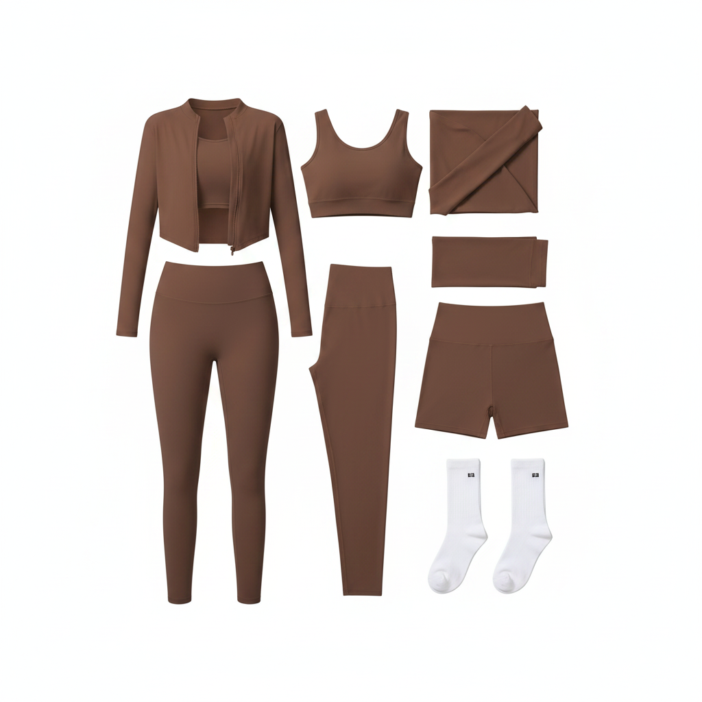 Set Deportivo Yoga y Fitness para Mujer 8 Piezas - 1