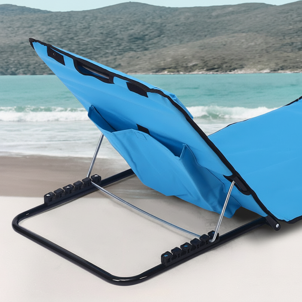 Tapete Reclinable para Playa y Camping con Respaldo Ajustable - 3