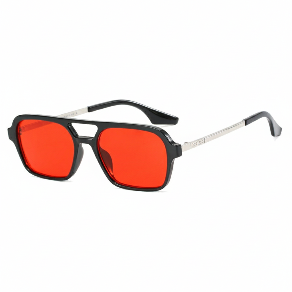 Lentes de Sol Estilo Aviador Doble Barra Retro UV400 - 2