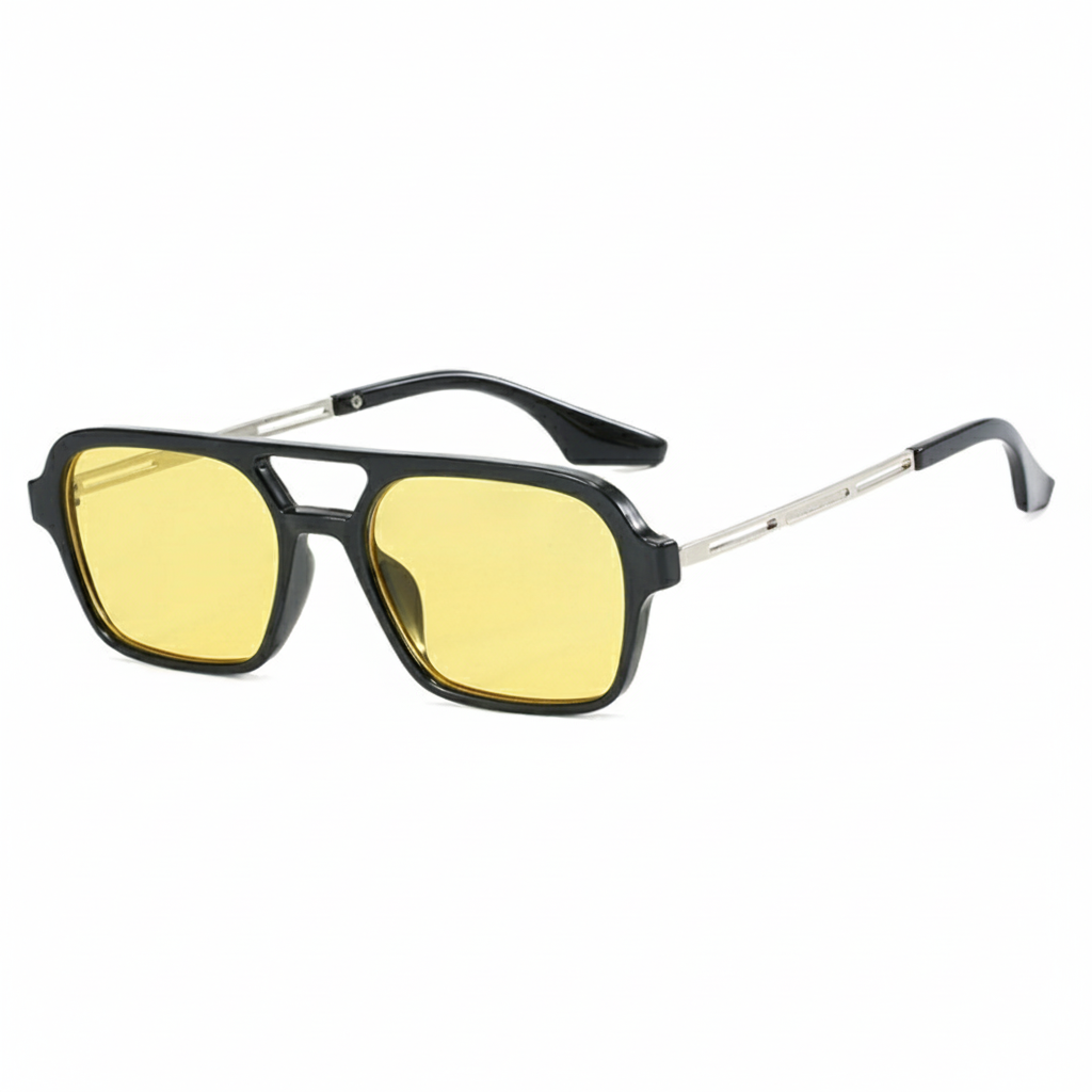 Lentes de Sol Estilo Aviador Doble Barra Retro UV400 - 3