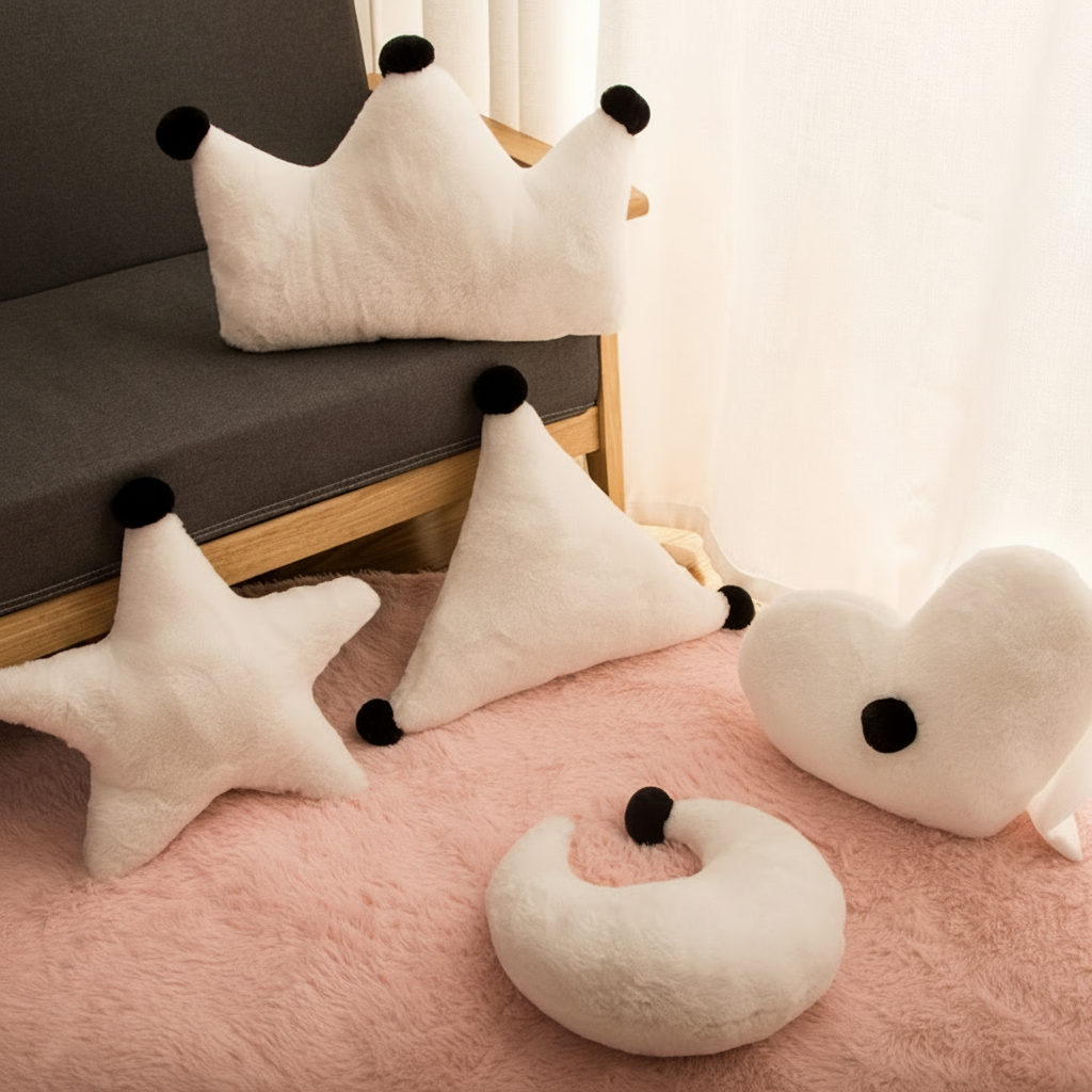 Cojín Decorativo de Peluche Figuras Nórdicas con Relleno - 4