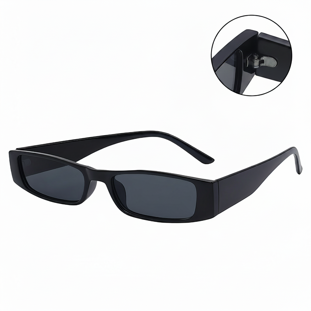 Lentes de Sol Cuadrados Retro con Protección UV400 - 2