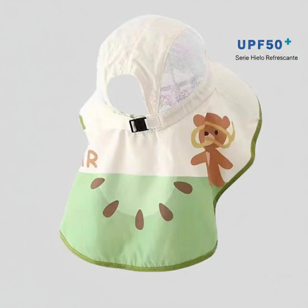 Gorra Solar Infantil con Ventilador y Protección UV - 4