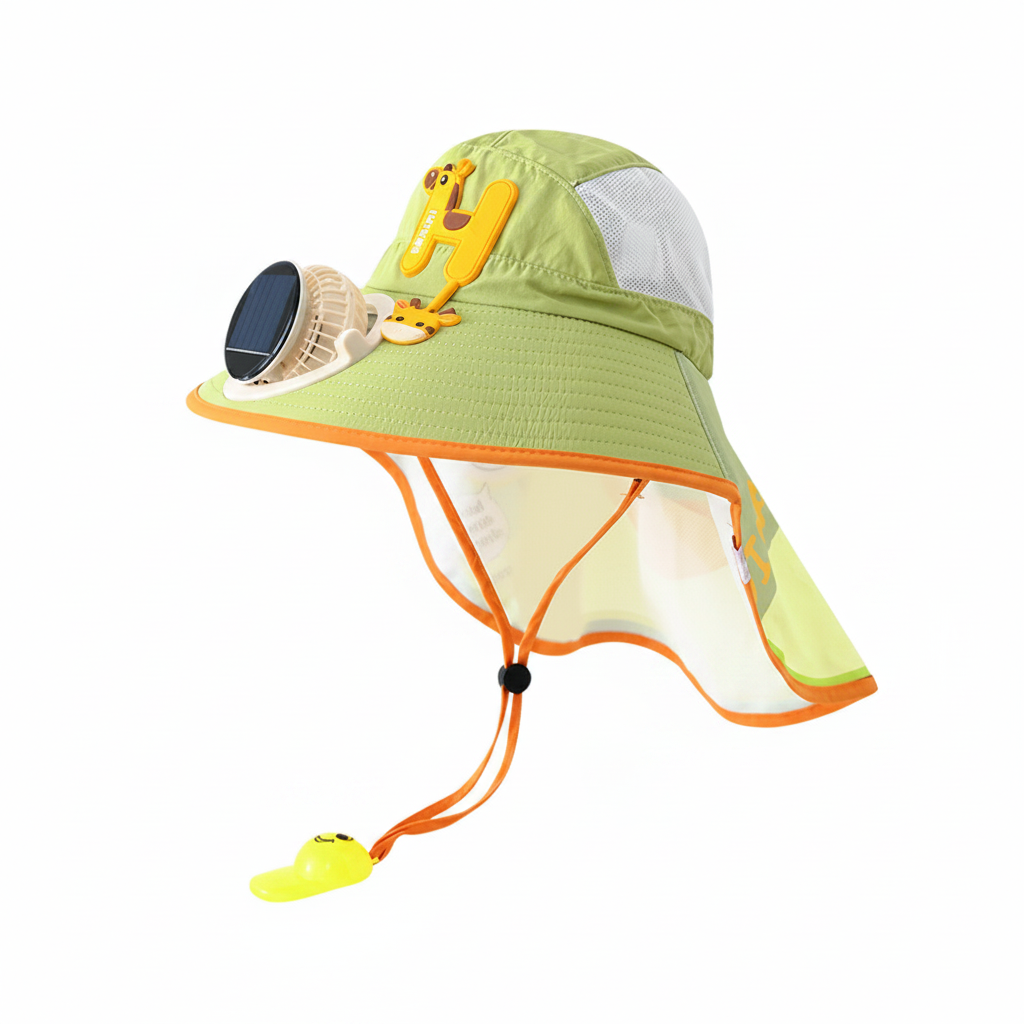Gorra Solar Infantil con Ventilador y Protección UV - 1