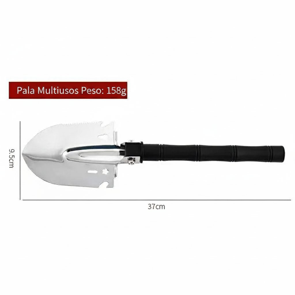 Pala Multiusos para Camping, Pesca y Jardín - 4