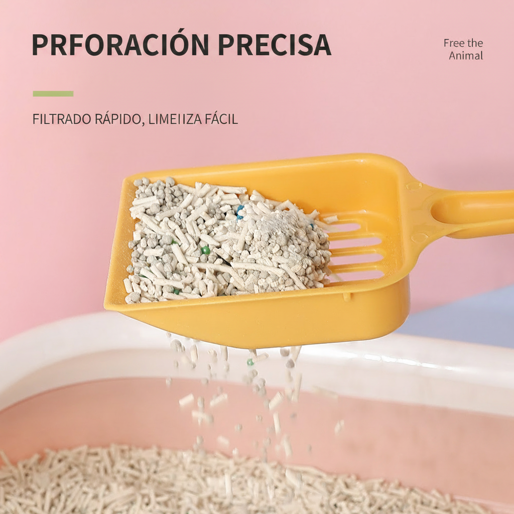 Pala para arena de gato con filtro – plástico PP - 2