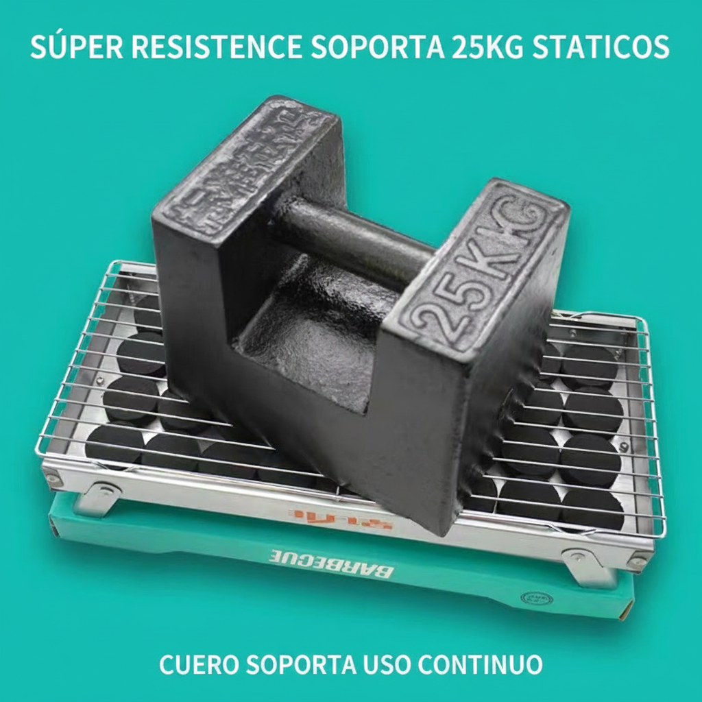 Asador Portátil de Carbón para Camping y Jardín - 1