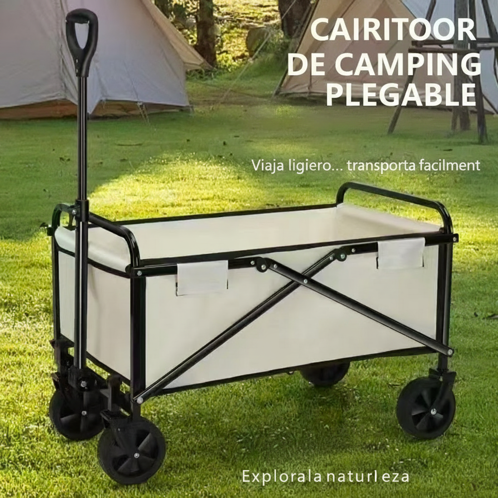 Carrito de Camping Plegable para Picnic y Mercados - 2