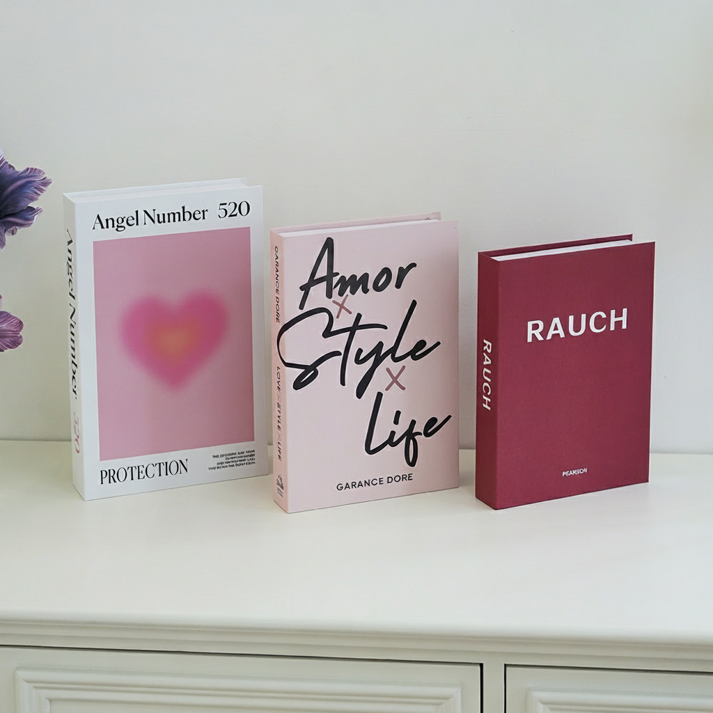 Libro Decorativo Plegable con Diseño Botánico Minimalista - 2