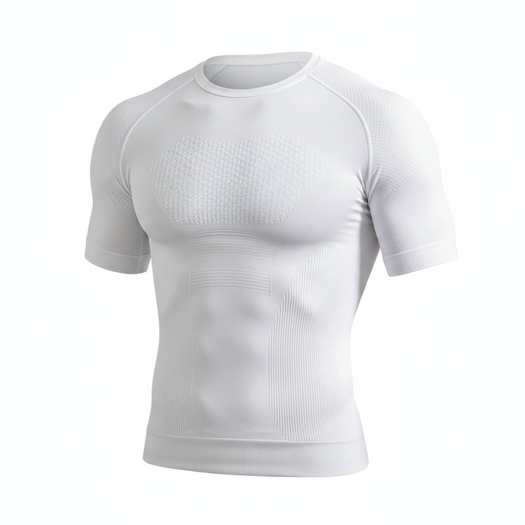 Playera Deportiva Hombre Ajustada Secado Rápido Sin Costuras - 1