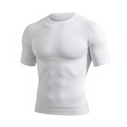 Playera Deportiva Hombre Ajustada Secado Rápido Sin Costuras - 1