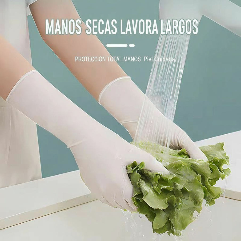 Guantes de Nitrilo Desechables para Cocina y Limpieza del Hogar - 2