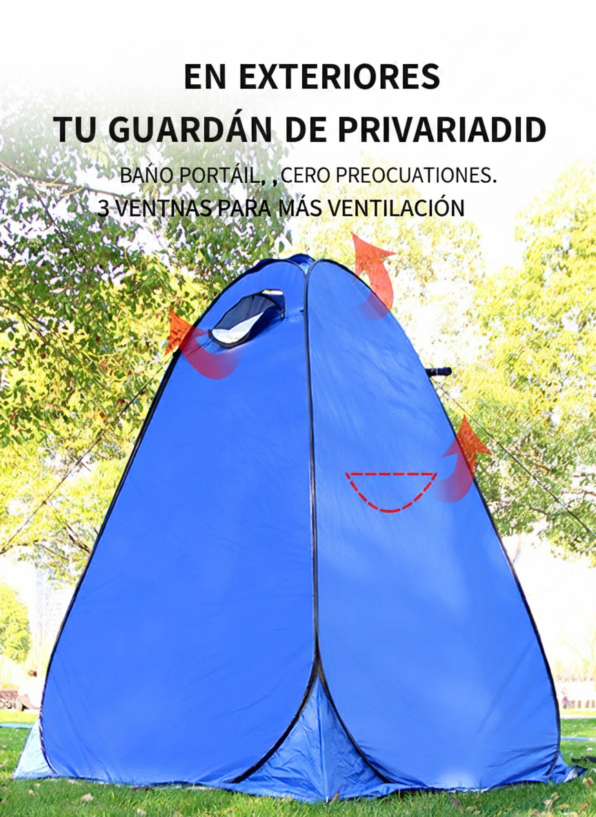 Carpa Privacidad Camping Baño y Vestidor Pop-Up - 2