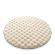 Tapete Redondo Suave Estilo Cream Peludo para Sala y Recámara - 1
