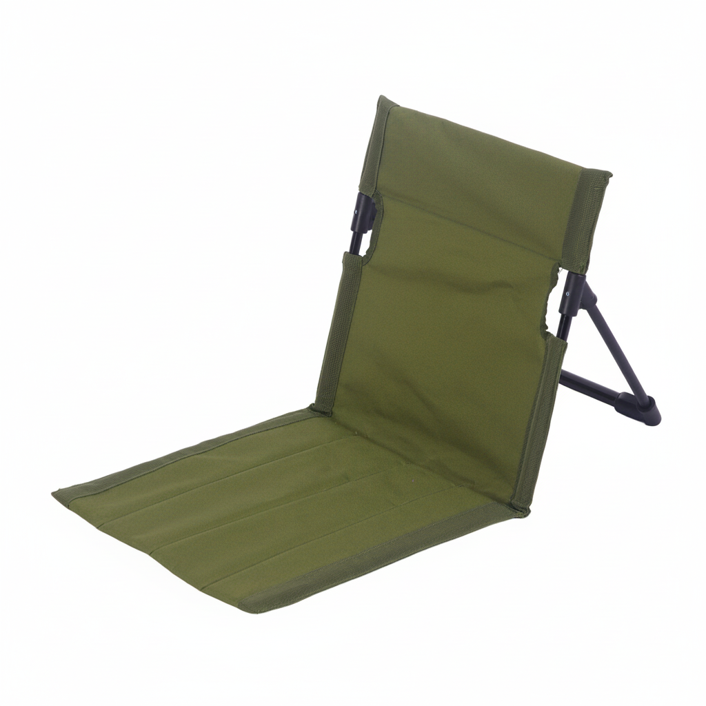 Silla Plegable de Camping con Respaldo Portátil - 1