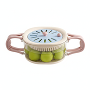 Canasta Escurridor Doble con Tapa para Frutas y Verduras - 1