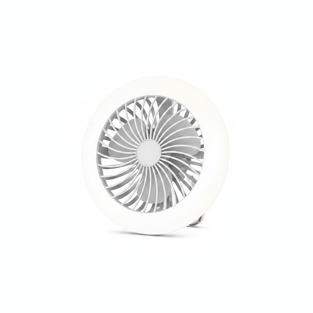 Ventilador con Lámpara LED Portátil para Camping - 1