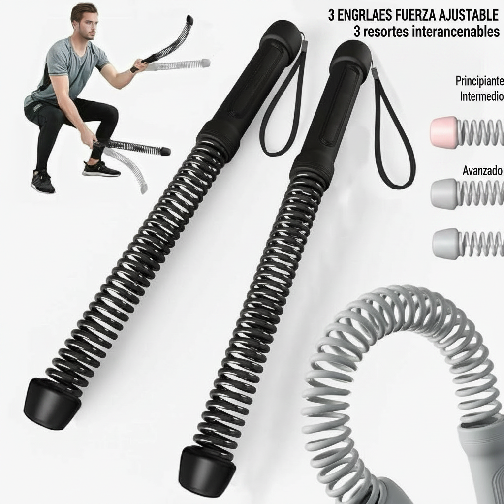 Cuerda de Batalla con Resorte Sin Cable para Entrenamiento - 2